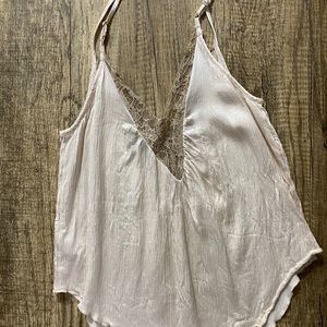 American Eagle Camisole Beigey Pink with lace